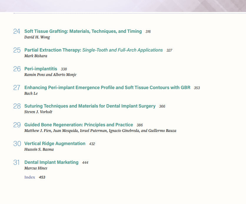 Modern Implant Dentistry *new textbook*